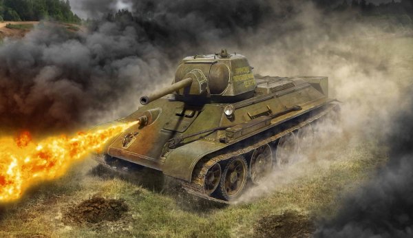 Советский огнеметный танк ОТ-34-76 (Copy)
