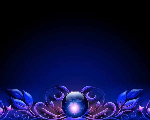 astral garden abstract цветы