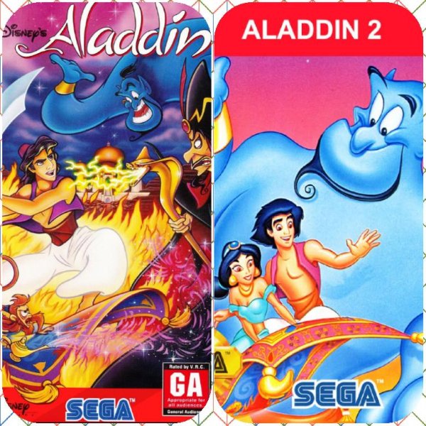 Aladdin 2v1 (SEGA) MEGA DRIVE. GENESIS.