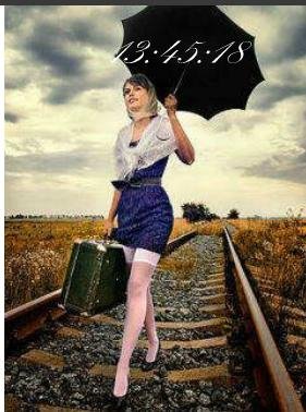 Железная дорога цифр часы