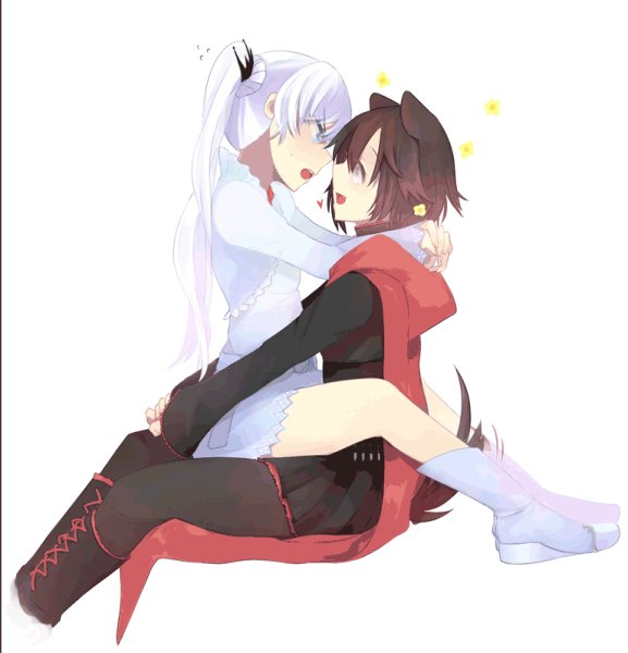 Anime, RWBY, Ruby Rose, Weiss Schnee