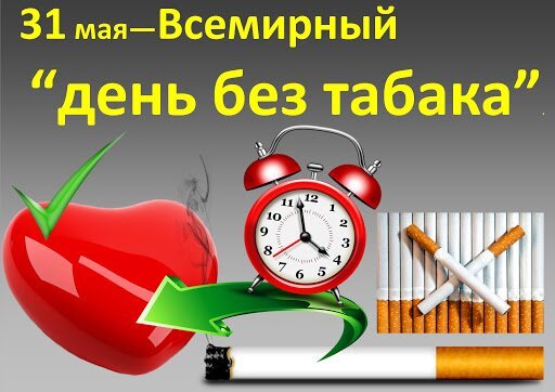 Открытка 31 мая день без табака