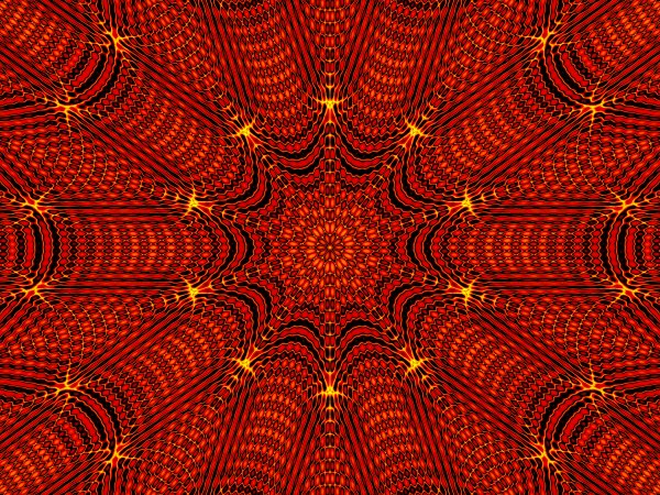 Red-pattern-yellow-geometry-symmetry