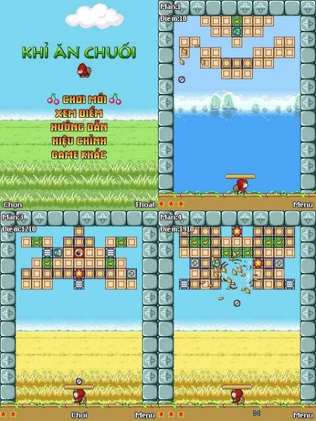 Monkey Eating Bananas multi