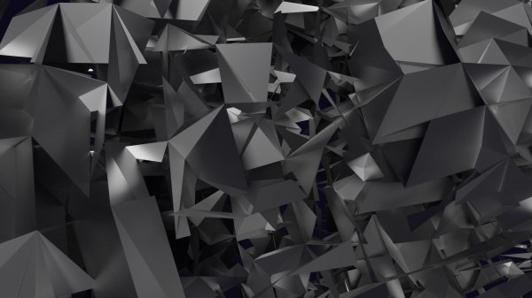 Gray-geometry-polygons-three-dimensional-abstract