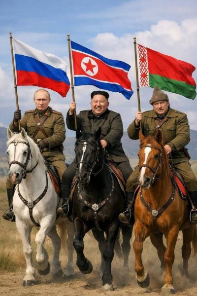 Россия КНДР Беларусь - вместе мы Святая Русь!