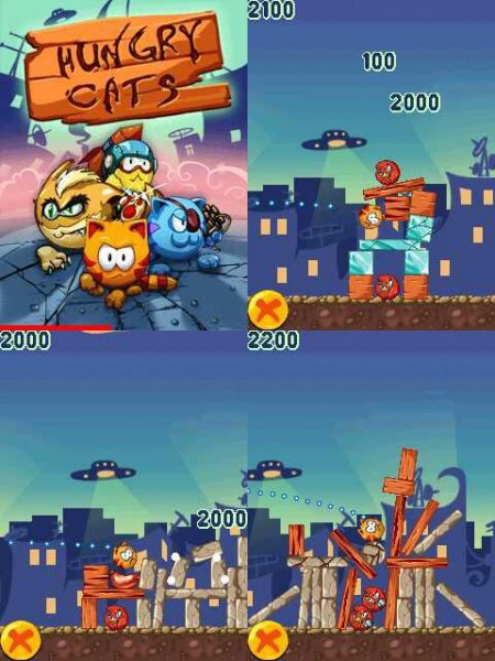 Hungry Cats 360x640