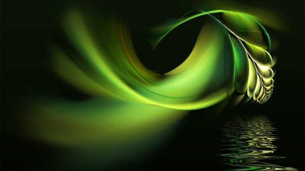 abstract-green waves