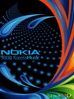 Nokia-neon-радужная-абстракция