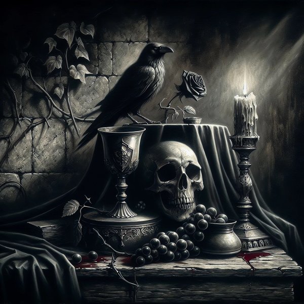 Натюрморт,готика,обои на рабочий стол.06