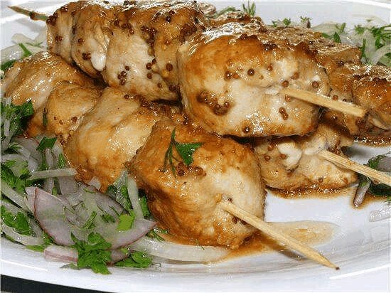 шашлык из курицы в духовке