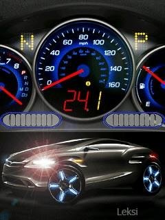Neon car turbo спидометр анимация