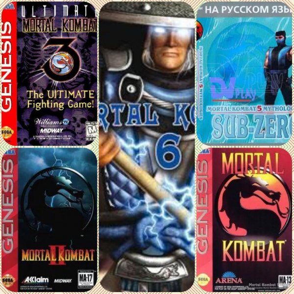 Mortal Kombat 5v1 Rus (Sega MD GEN)