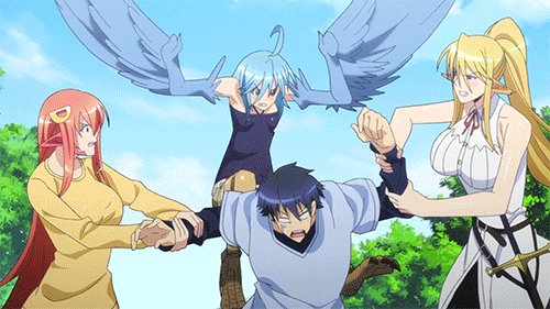 Miia, Papi, Centorea Shianus, Kimihito Kurusu