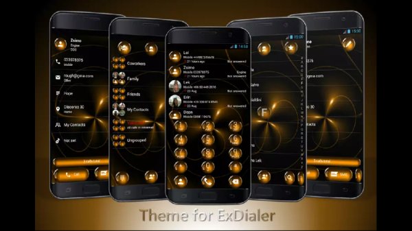 ExDialer Spheres Orange Theme.ver.1.0