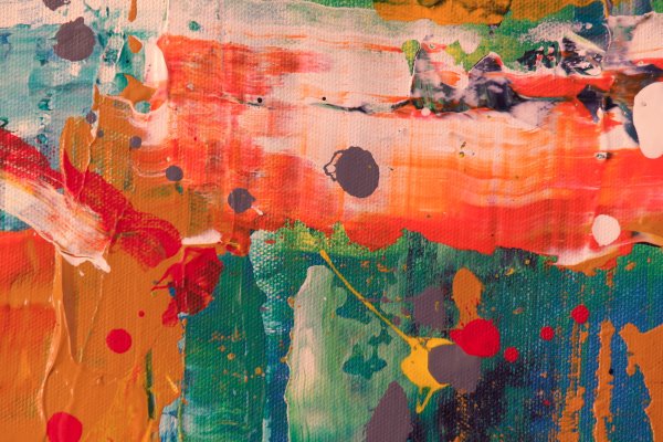 Orange-red-brushstrokes-canvas-texture