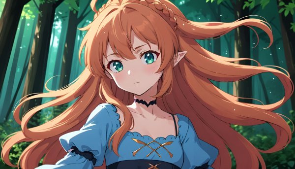 Девушка аниме,фэнтези.02