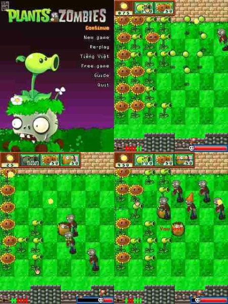 Plants vs Zombies clone 240x320 s60v3