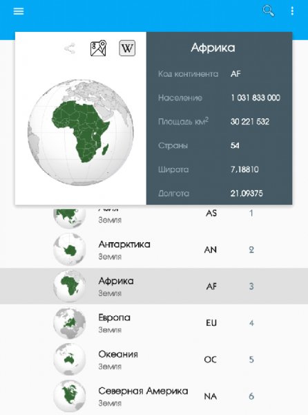 Gazetteer Географический справочник 1.5.1 (Рекламы нет)