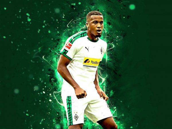 alassane-plea-4k-abstract-art-football-stars-borussia-monch