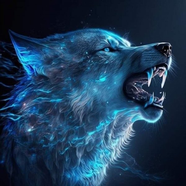 Неоновый волк