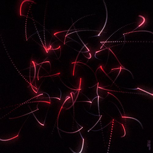 rozovie blestjashie dvigaushiesja polo