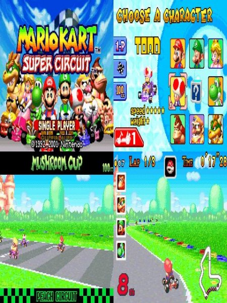 Mario Kart-Super Circuit GBA