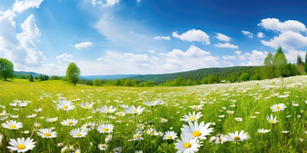 Pole-solntse-tsvety-romashki-vesna-lug-sunshine-spring-camom