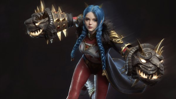 Cgi character warrior girl