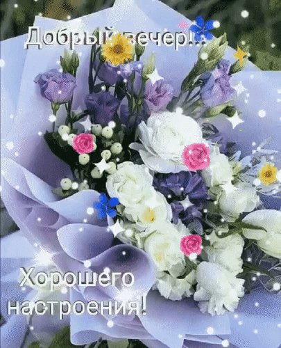 Анимированная открытка добрый вечер (23)