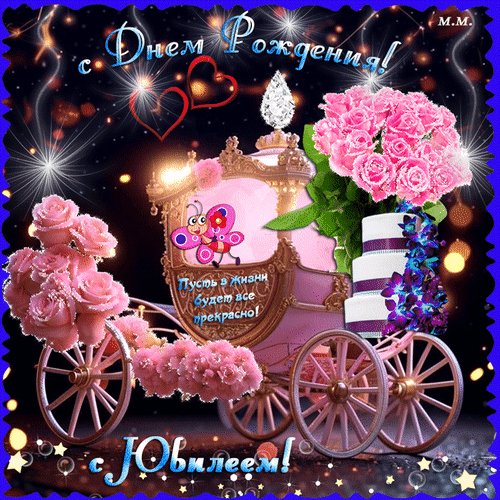 Анимированная открытка с днем рождения