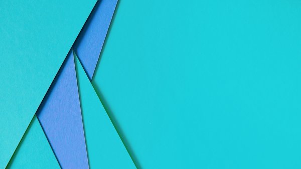 Turquoise-blue-geometry-shapes-background