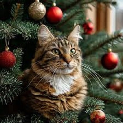 Новогодний кот. (7)
