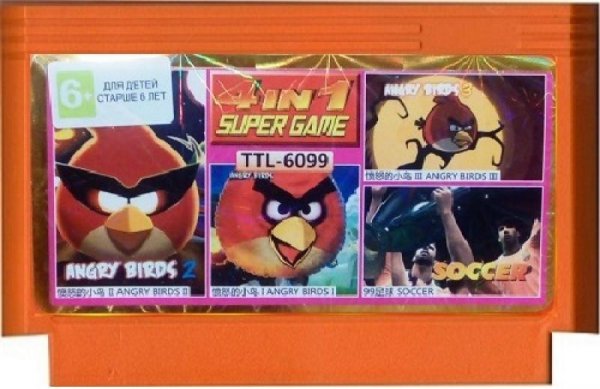 Angry Bird 4v1 (Dendy 8bit)