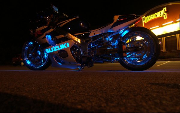 Motocycles Suzuki Bikes neon 027525
