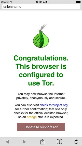 Onion Tor powered browser for anonymous browsi