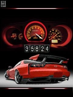 Sport car спидометр анимация