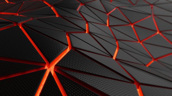 Red-geometry-pattern-light-triangles-black
