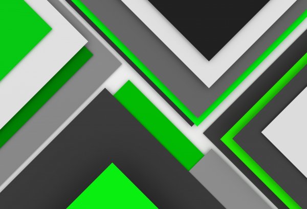 Green-geometry-abstract-gray-layers