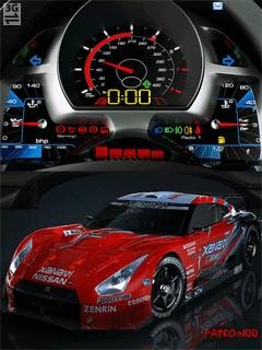 Nissan sport car спидометр анимация