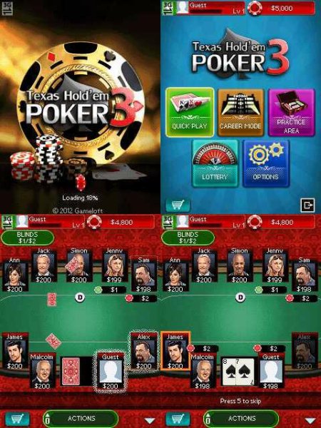 Texas Holdem Poker 3 240х320