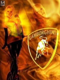 Lamborghini car girl