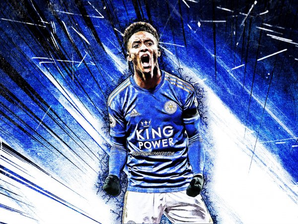 4k-demarai-gray-grunge-art-leicester-city-fc-english-footba