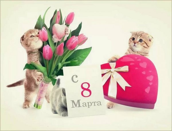 С 8 Марта....
