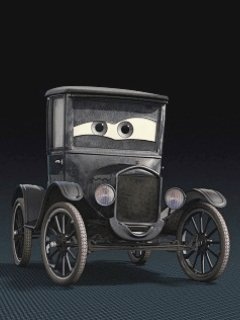 Retro авто тачка фары анимация