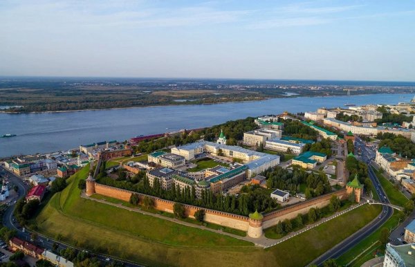 Нижегородский кремль с птичьего полёта