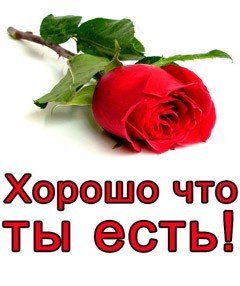 Хорошо что ты есть