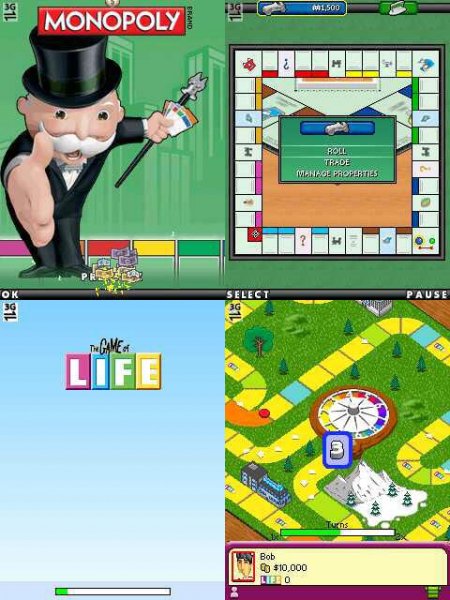 Monopoly and Game of Life Combo 128x160