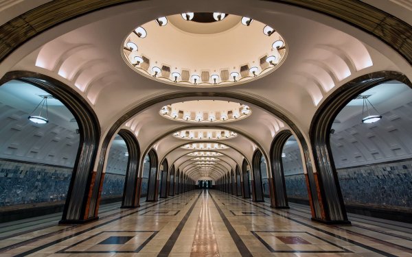 Cities Interior of a subway station in Moscow