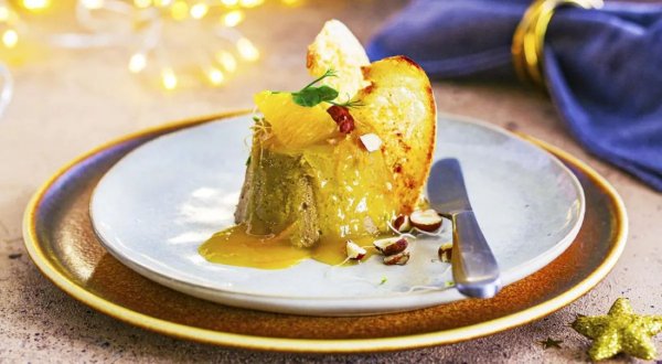 Паштет из куриной печёнки с апельсиновой глазурью